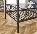 Flair Liberty Black Metal Four Poster Bed With Side Rails