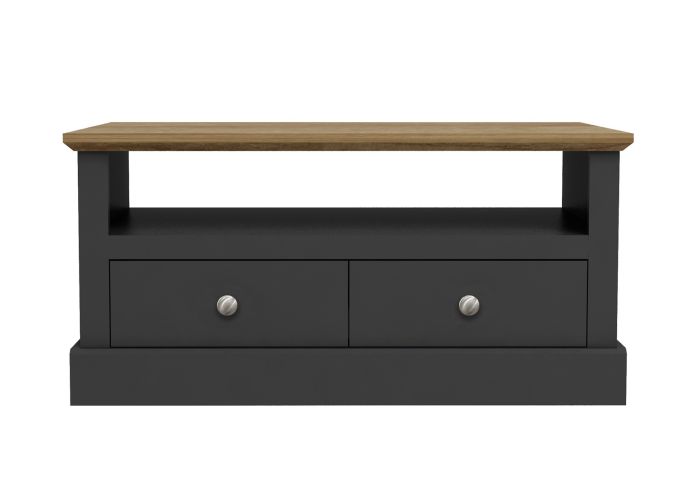 LPD Devon Charcoal & Oak 2 Drawer Coffee Table