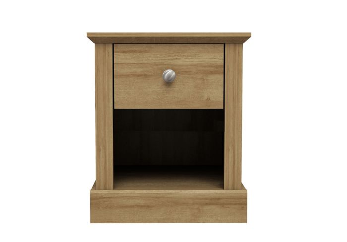 LPD Devon 1 Drawer Oak Lamp Table