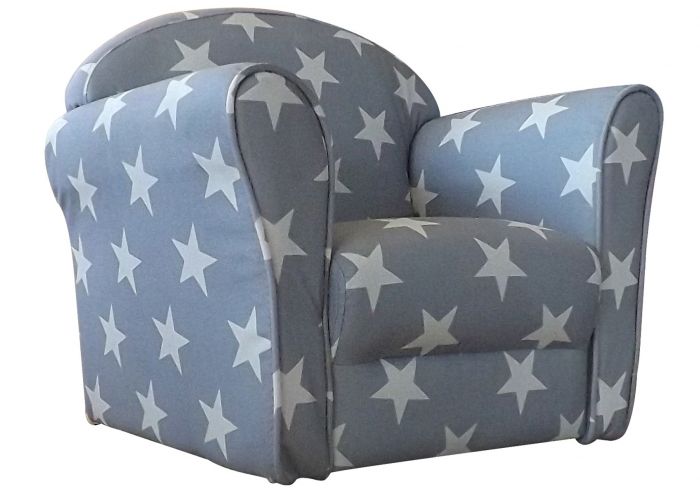 Kidsaw Mini Armchair, Grey  White Stars