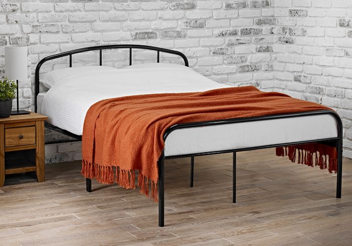 LPD Milton Black Metal Bed Frame