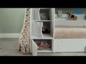 Flair Slick Staircase Bunk Bed White