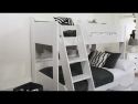 Flair Furnishings Flick Triple Bunk bed White