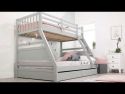 Flair Furnishings Ollie Triple Bunk Bed in Grey