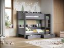 Flair Eddie Wooden Storage Bunk Bed with Shelves