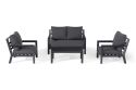 Maze Manhattan Reclining 2 Seat Sofa Set with Coffee Table