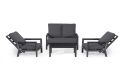 Maze Manhattan Reclining 2 Seat Sofa Set with Coffee Table