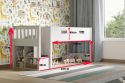 Flair White Charlie Mid Sleeper Set With Storage And Desk
