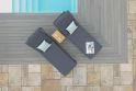 Maze Oslo Double Sunlounger Set - Charcoal