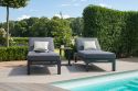 Maze Oslo Double Sunlounger Set - Charcoal