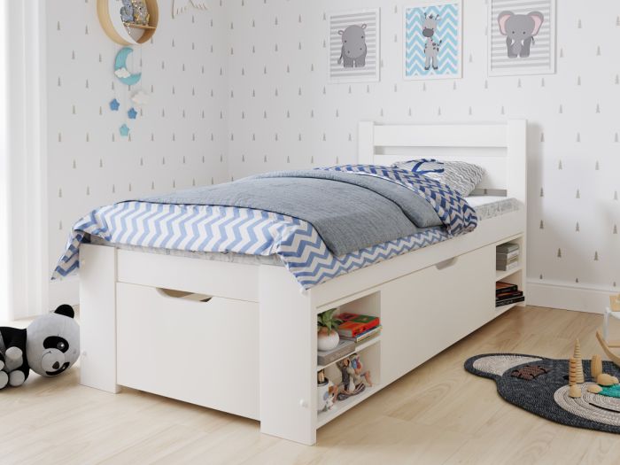 Noomi Hansa Storage Bed White