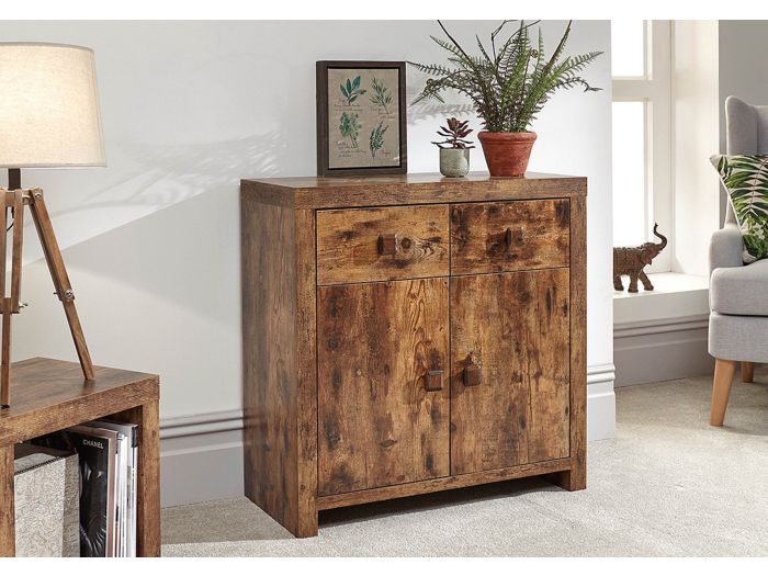 GFW Jakarta Compact Sideboard Mango with a traditional mango wood effect finish combined with a modern design