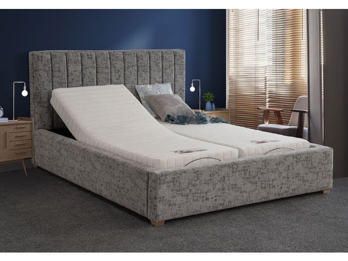 Sweet Dreams Saffron Adjustable Bed Frame Two individual adjustable units and 5 stage adjustable action Fabric finish