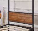 Flair Rockford Wooden Metal 4 Poster Bed