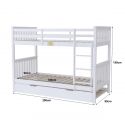 Flair Wooden Zoom Detachable Bunk Bed With Trundle
