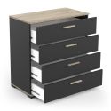 Flair Coline Drawer Chest Black