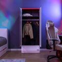 X Rocker Carbon-Tek Wardrobe with Neo Fiber - White