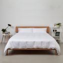 Panda Bamboo Bedding Complete Bedding Set Pure White