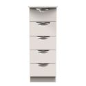 Welcome Furniture Camden 5 Drawer Locker Kashmir Gloss