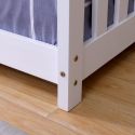 Flair White Wooden Explorer Playhouse Bed With Rails