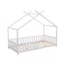 Flair White Wooden Scout Tree Single Bed with Rails
