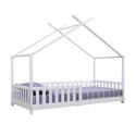 Flair White Wooden Scout Tree Single Bed with Rails
