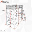 X Rocker Fortress Gaming High Sleeper Bed