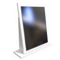 Welcome Furniture Plymouth Small Mirror - Uniform Glass, White Matt