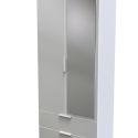 Welcome Furniture Plymouth 2ft6in 2 Drawer Mirror Robe 