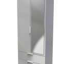 Welcome Furniture Plymouth Tall 2ft6in 2 Drawer Mirror Robe