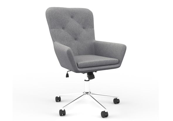 Alphason Benjamin Grey Fabric Office Chair