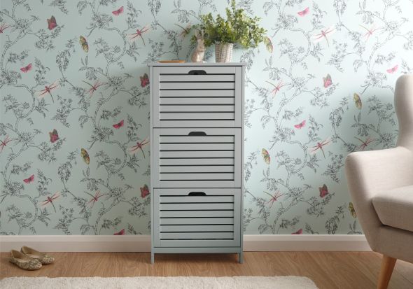 GFW Bergen Three Tier Shoe Cabinet