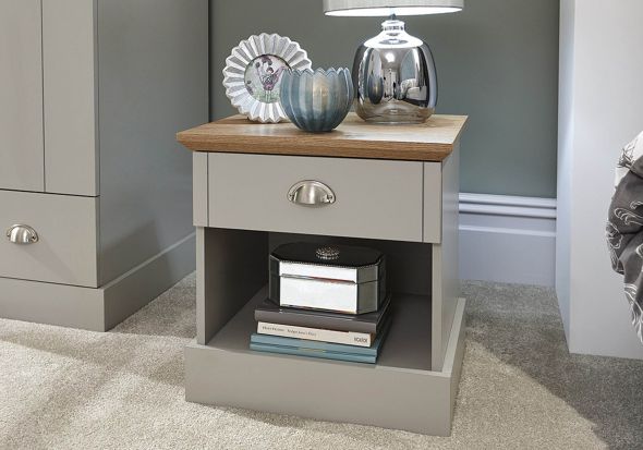 GFW Kendal 1 Drawer Bedside Table