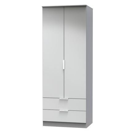 Welcome Furniture Plymouth Tall 2ft6in 2 Drawer Robe