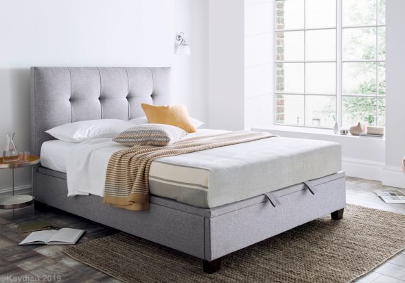 Kaydian Walkworth Ottoman Bed Frame in Marbella Grey