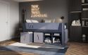 Flair Tokyo Cabin Bed Mid Sleeper in Grey and Navy
