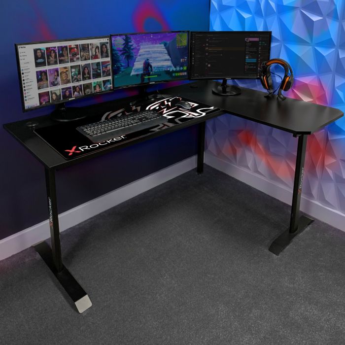 X Rocker Panther XL Corner Gaming Desk