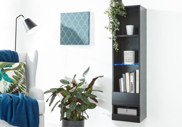 GFW Galicia Tall Shelf Unit With LED