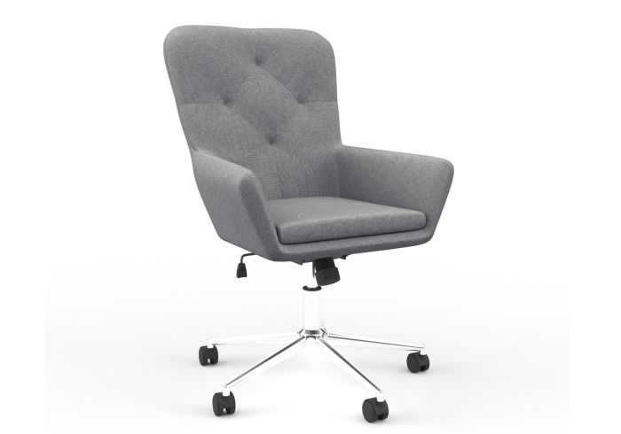 Alphason Benjamin Grey Fabric Office Chair