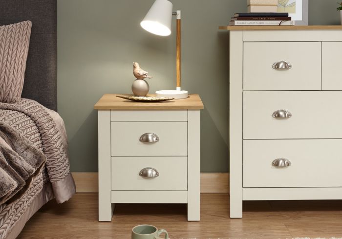 GFW Lancaster 2 Drawer Bedside