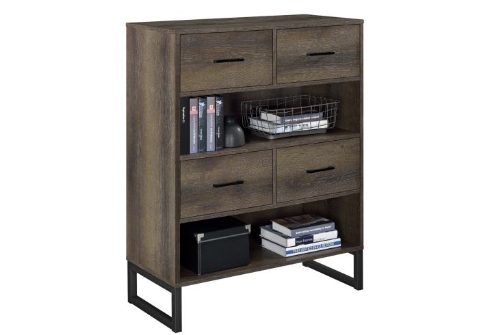 Dorel Candon Bookcase With Storage Drawers