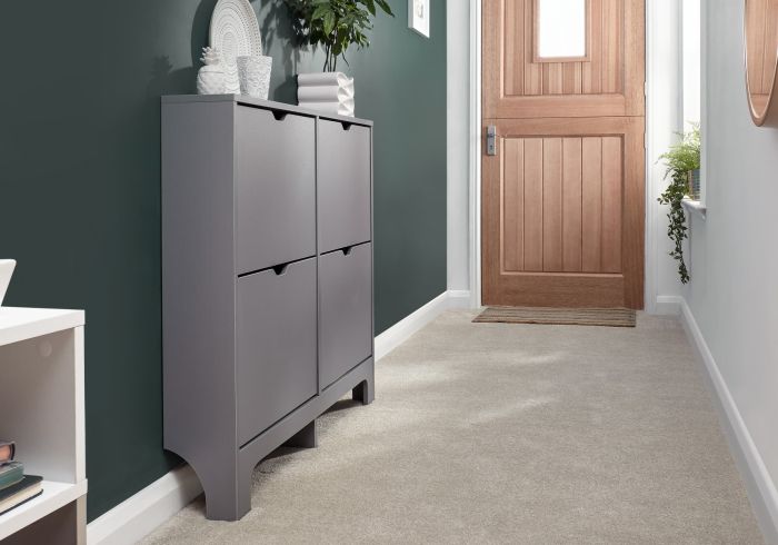 GFW Narrow 4 Drawer Shoe Cabinet