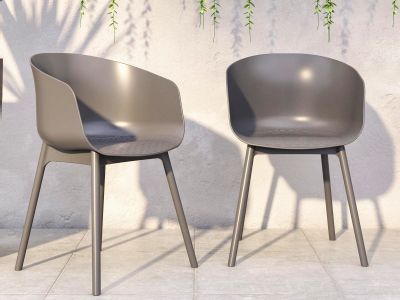 Novogratz York Indoor/Outdoor Dining Chairs Set of 2