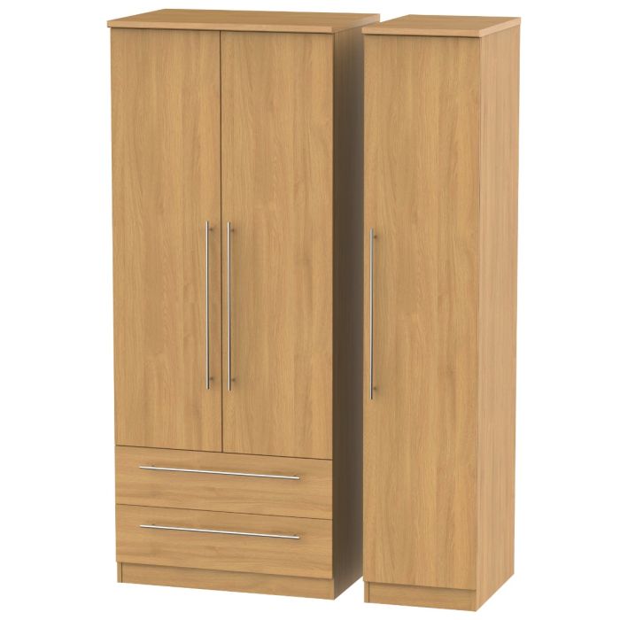 Welcome Furniture Sherwood Triple 2 Drawer Robe