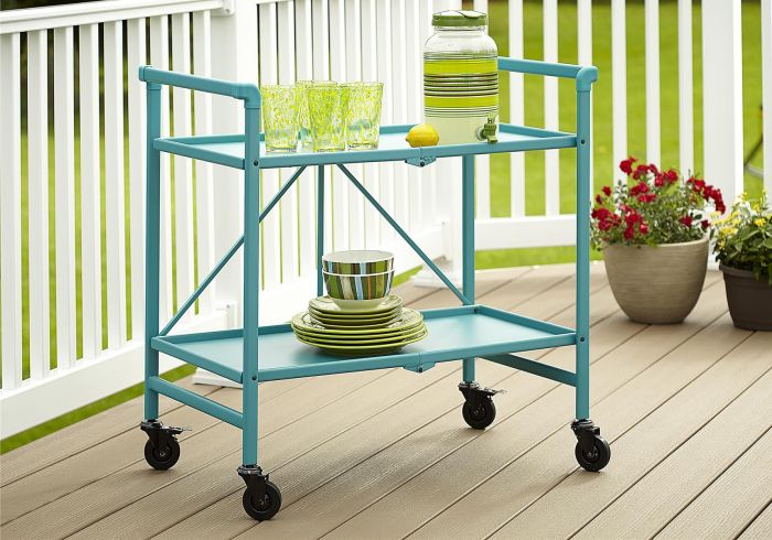 Cosco Intellifit Outdoor/Indoor Folding Serving Cart