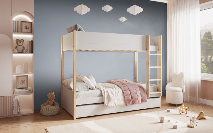 Noomi Tipo Bunk Bed With Trundle (FSC-Certified)