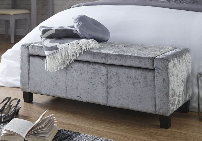 Verona Grey Crushed Velvet Closed