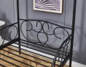 Flair Liberty Black Metal Four Poster Bed With Side Rails