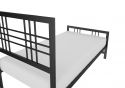 Dorel Burbank Single Black Metal Bed