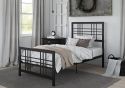 Dorel Burbank Single Black Metal Bed